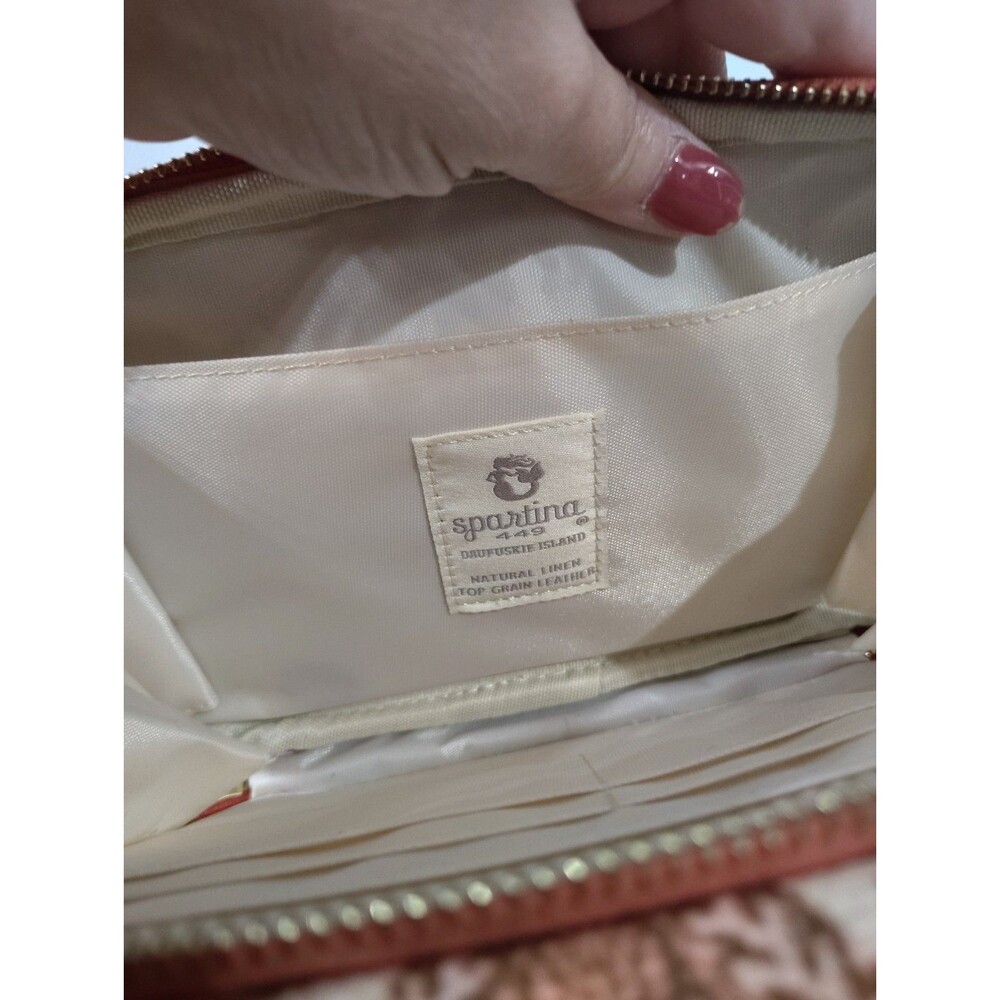 Spartina 449  Zipped Crossbody Handbag Purse Tassel - Picture 12 of 12